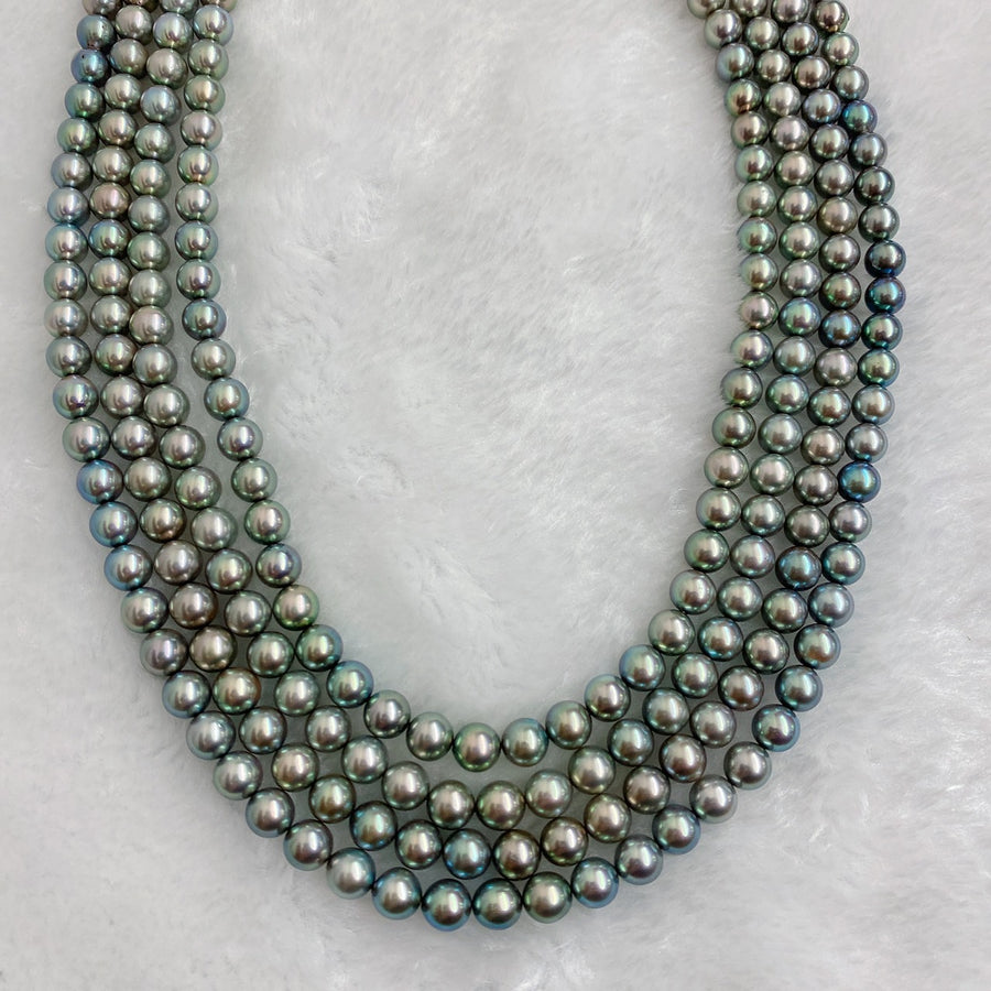 Madison|Akoya銀黑珍珠項鍊