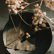 Aurelia|Akoya單顆金色珍珠項鍊