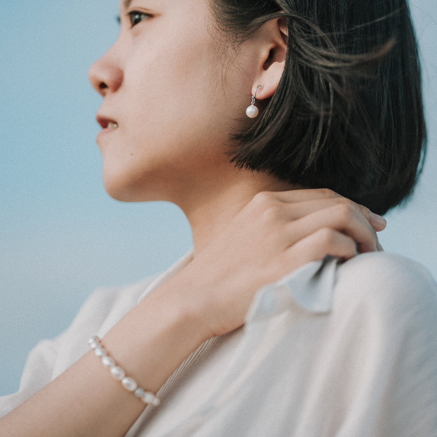 Nora|彈性珍珠手環