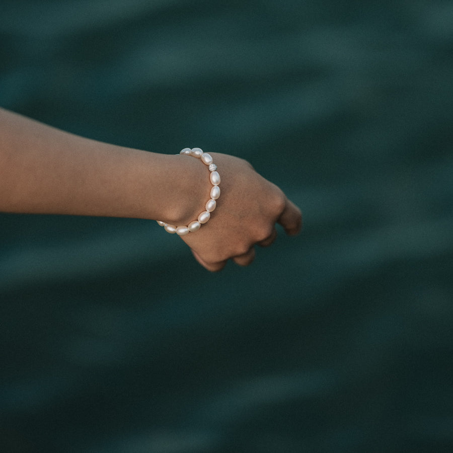 Nora|彈性珍珠手環