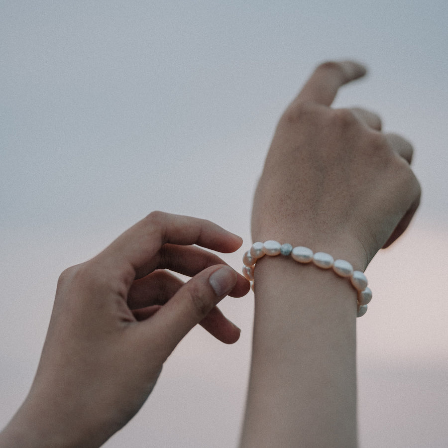 Nora|彈性珍珠手環