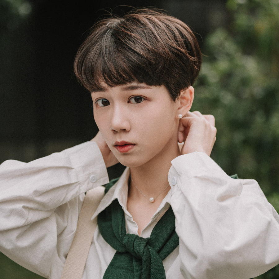 Avery|Akoya單顆珍珠項+耳環套組