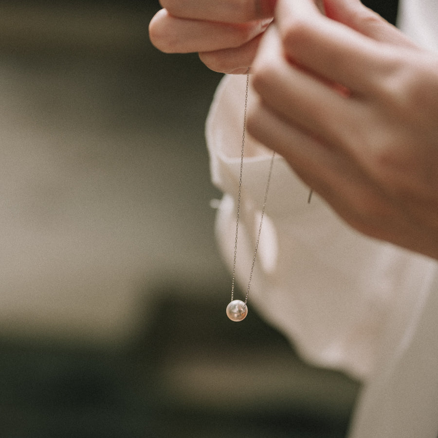 Avery|Akoya單顆珍珠項+耳環套組