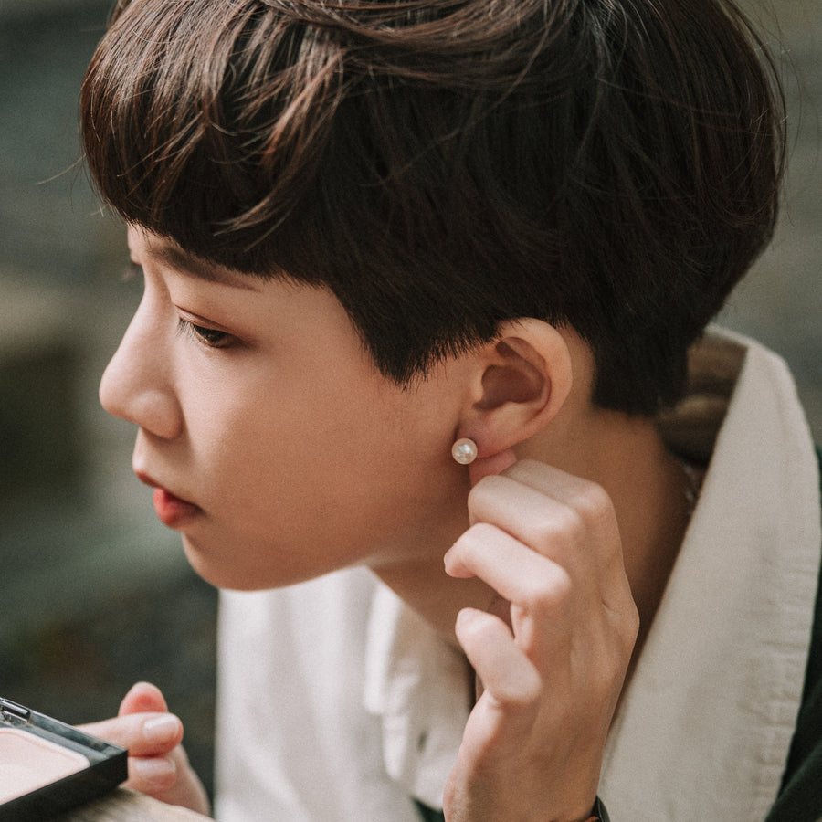 Avery|Akoya單顆珍珠項+耳環套組