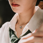 Monique|南洋珠單顆黑珍珠項鍊