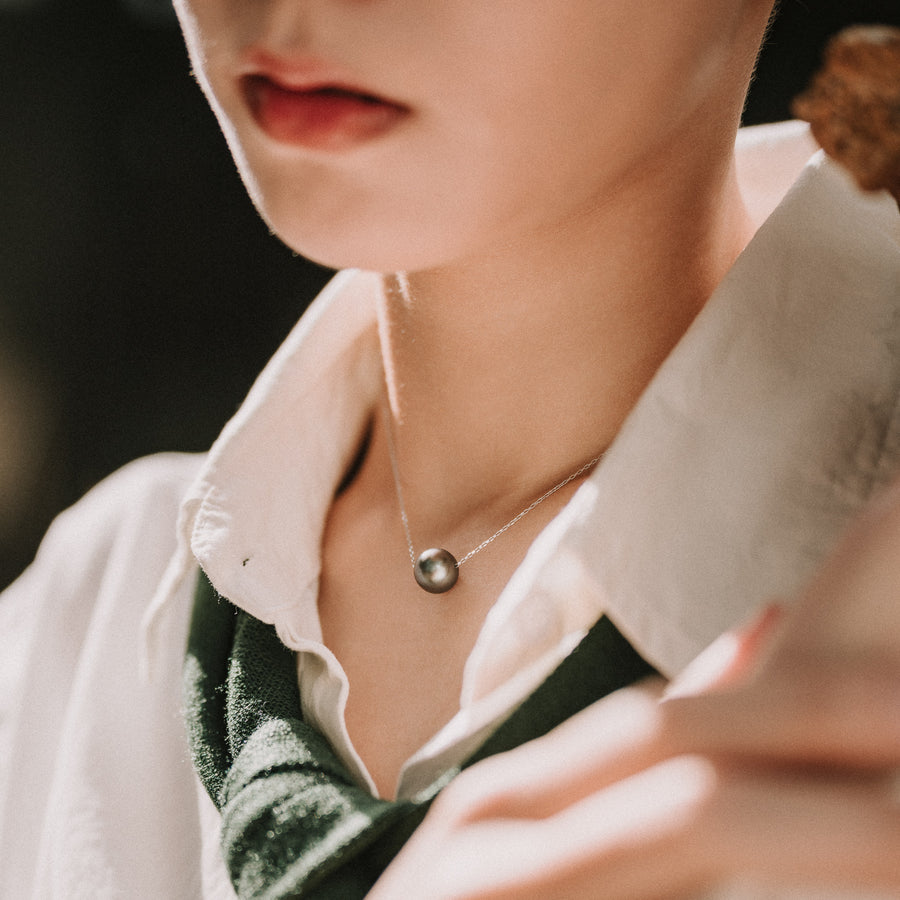 Nature|3色Akoya單顆珍珠項鍊組