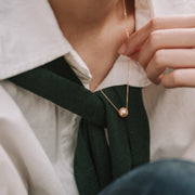 Nature|3色Akoya單顆珍珠項鍊組