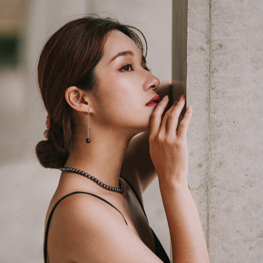 Cleo|Akoya迷幻黑珍珠項鍊