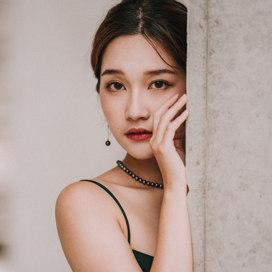 Cleo|Akoya迷幻黑珍珠項鍊