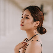 Cleo|Akoya迷幻黑珍珠項鍊