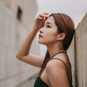 Cleo|Akoya黑珍珠垂墜耳環