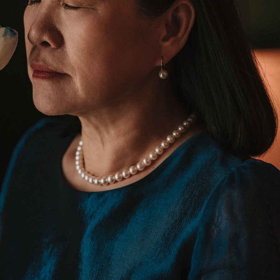 Avery Pearl Set|Akoya珍珠項鍊耳環套組