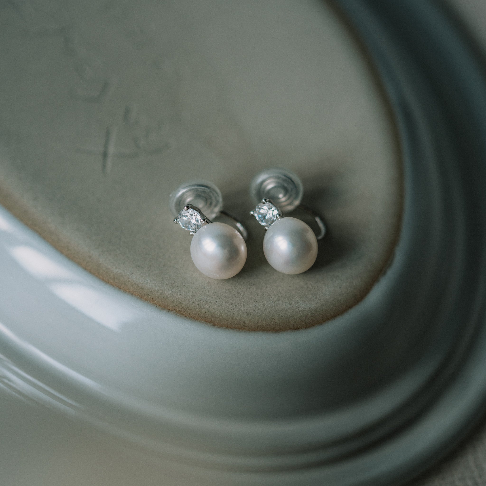 Miranda | 鋯石珍珠耳環耳夾