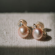 Miranda | 鋯石珍珠耳環耳夾