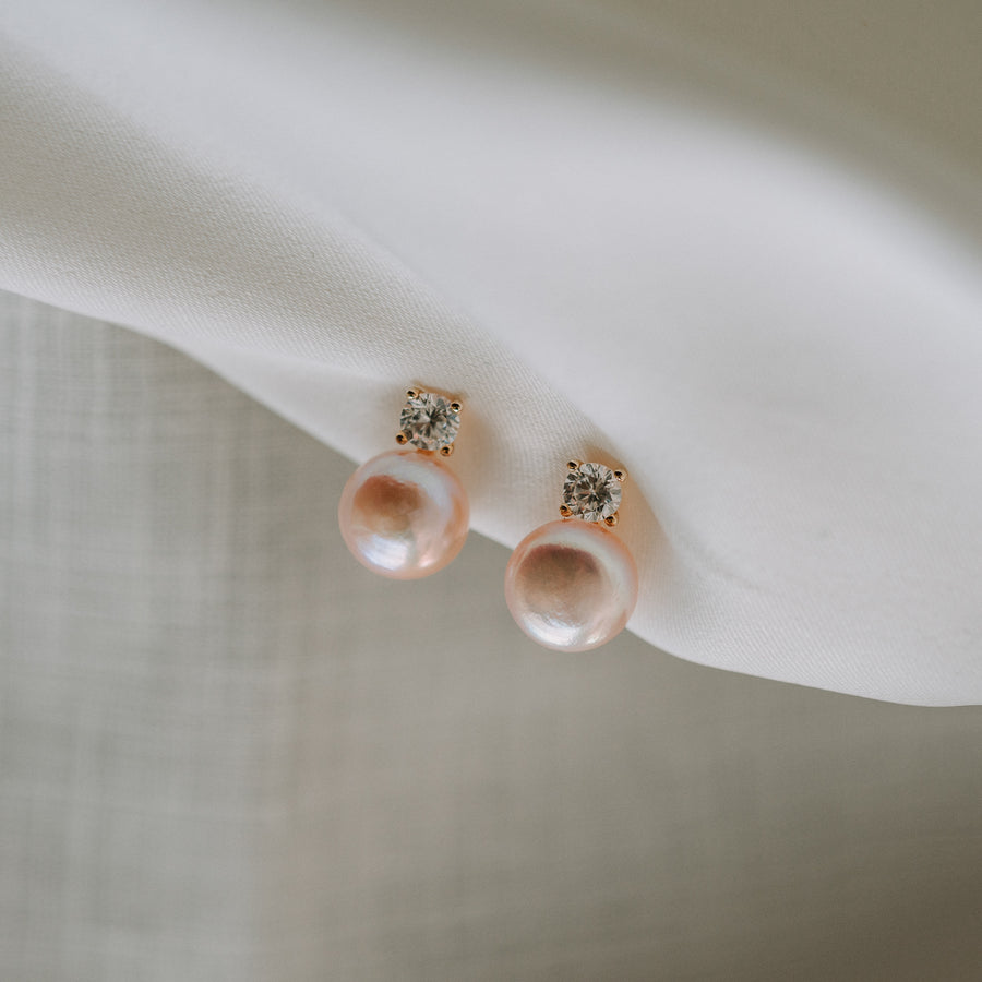 Miranda | 鋯石珍珠耳環耳夾