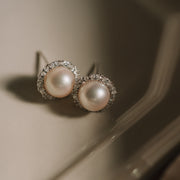 Inez|Akoya珍珠耳環