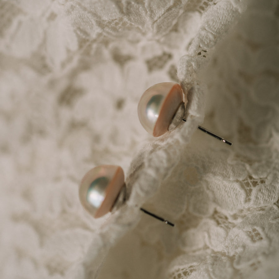 Mabe|馬貝珍珠耳環