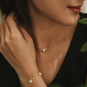 Avery's Wish|Akoya三顆珍珠項鍊