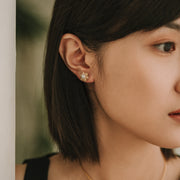 Avery's Garden|Akoya珍珠小花耳環