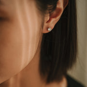 Lena|頂級鋯石純銀單鑽耳環