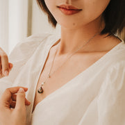 Monique|南洋珠可調整Y字鍊