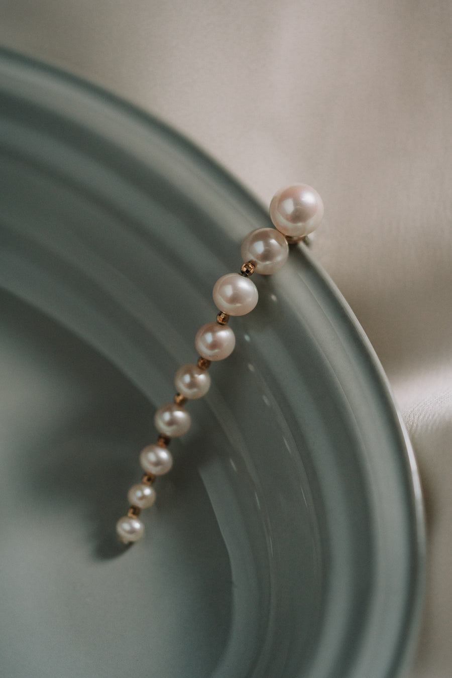 Taylor J.|珍珠鏈條耳環耳夾