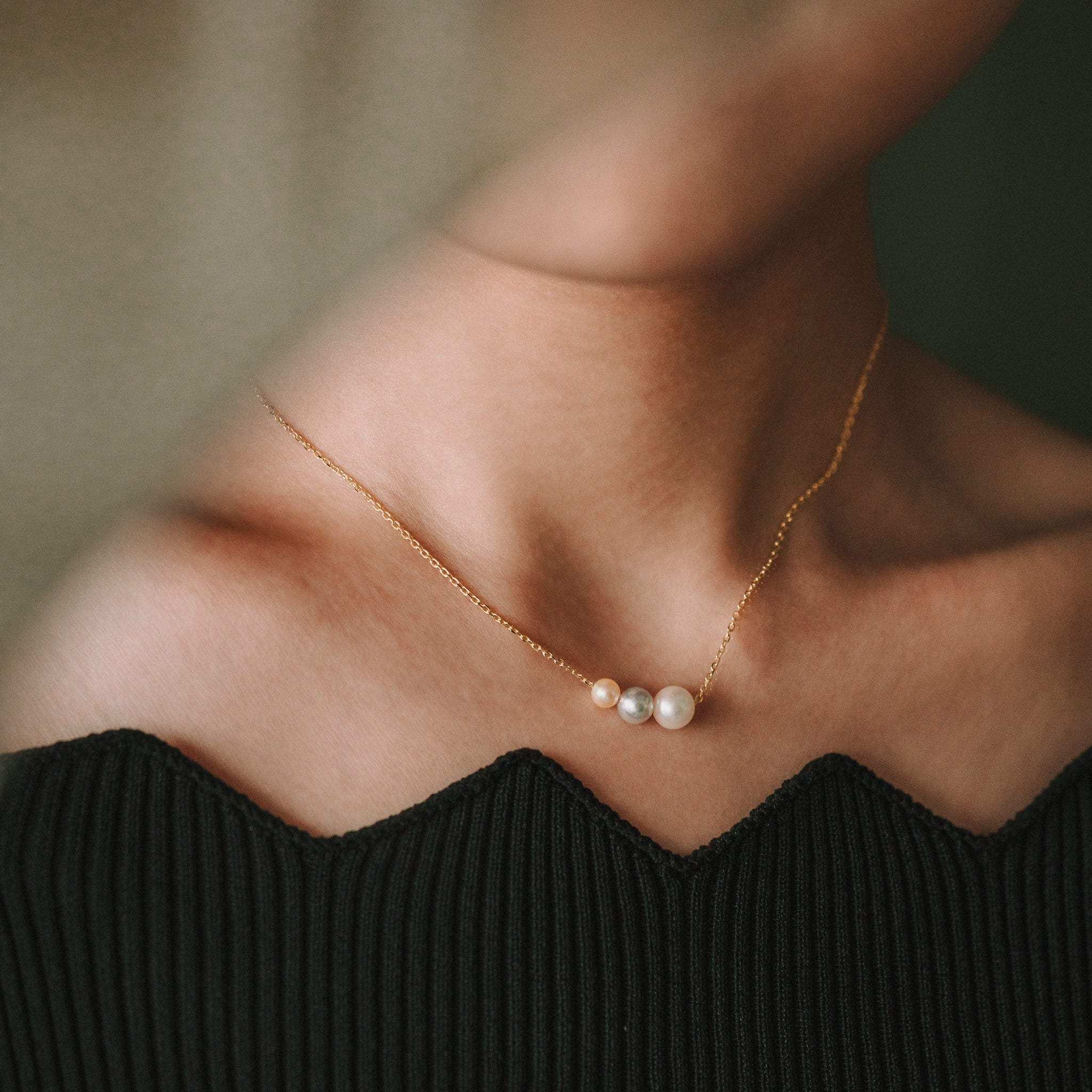 Patricia|Akoya三色珍珠項鍊