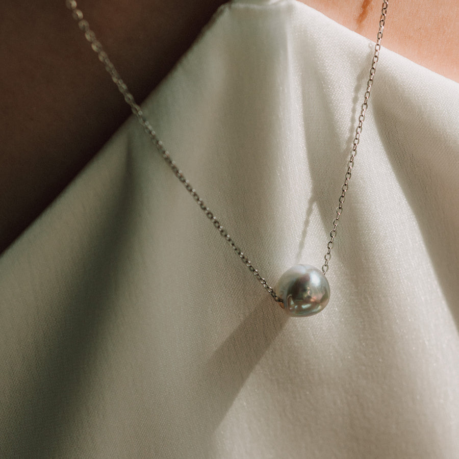 Stella|真多麻單顆珍珠項鍊