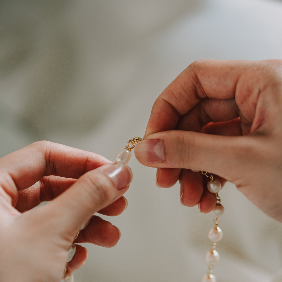 Alzena N.|長型珍珠手鍊