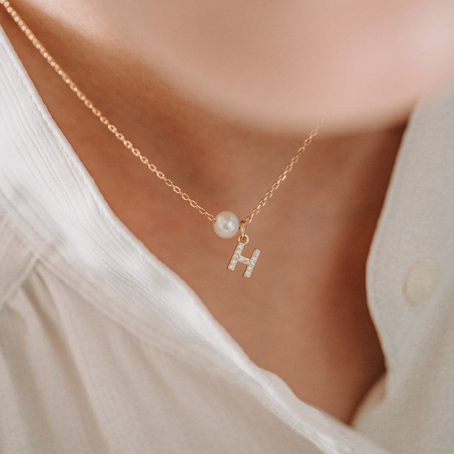 Mignon|英文字母珍珠項鍊