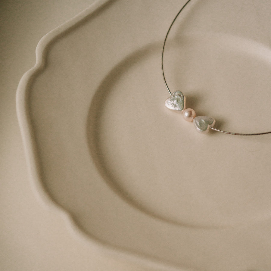 Lilly|Keshi珍珠蝴蝶結項鍊