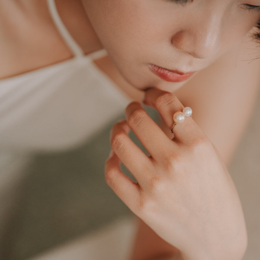 Abigail|雙珍珠戒指
