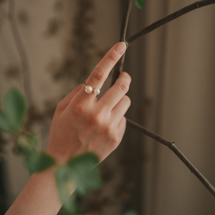 Abigail|雙珍珠戒指