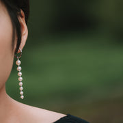 Taylor J.|珍珠鏈條耳環耳夾