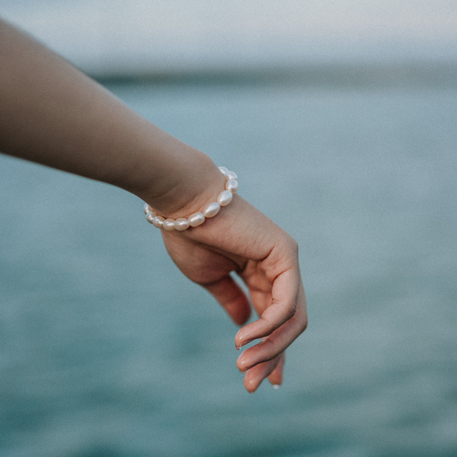 Nora|彈性珍珠手環