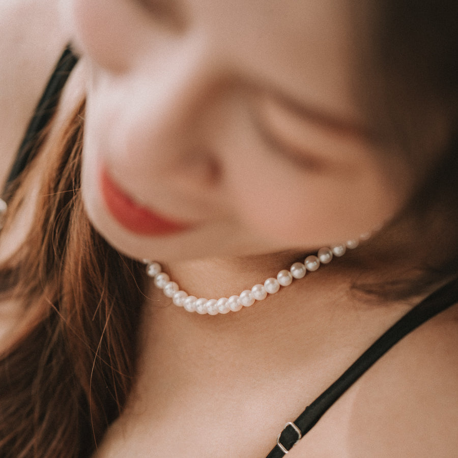 Julia|白色珍珠項鍊