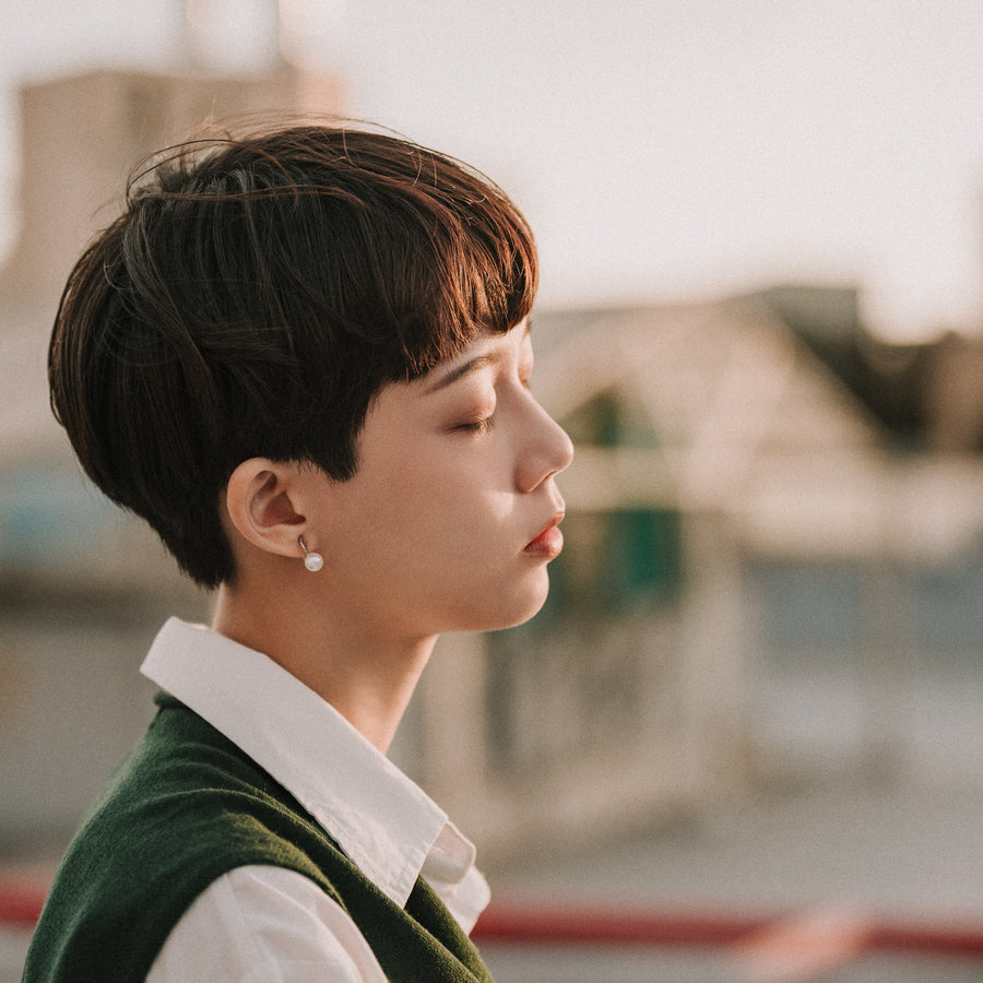 Melody|夾式珍珠耳環