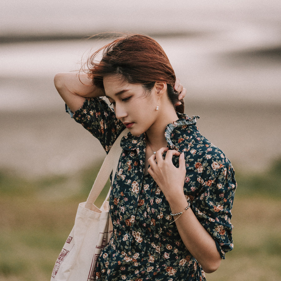 Lumi|雙珍珠垂墜耳環