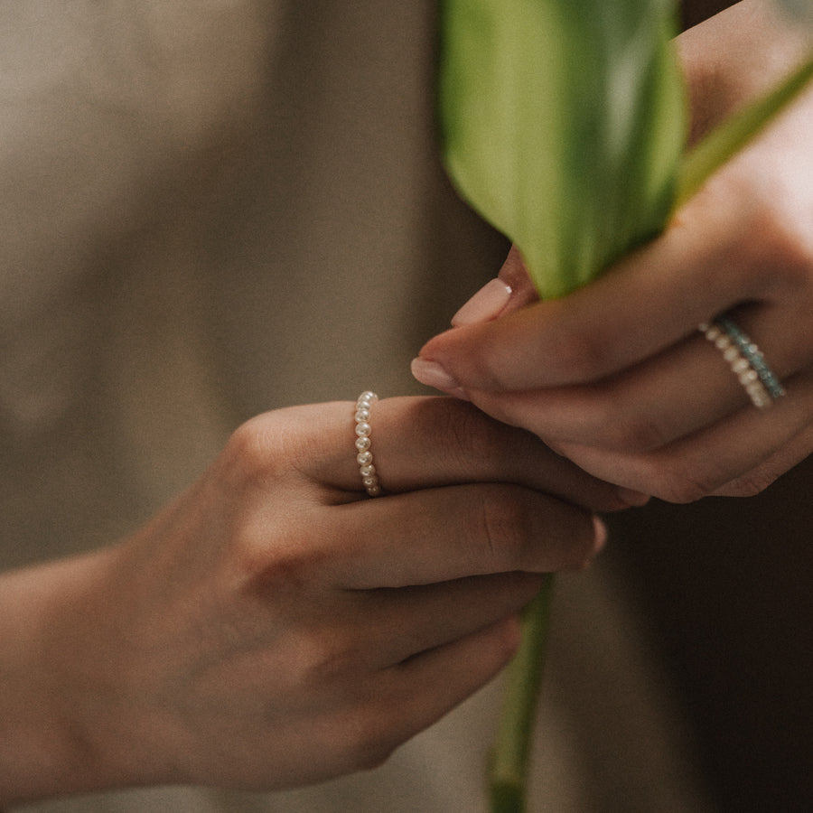 Julia|迷你珍珠戒指