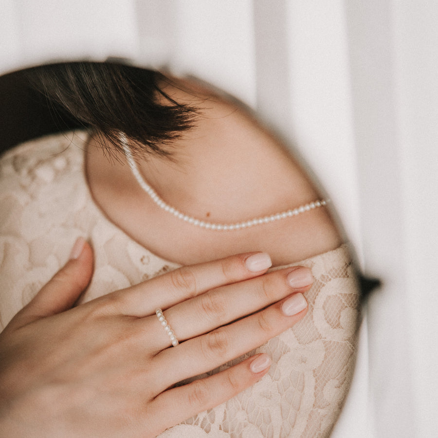 Julia|白色珍珠項鍊