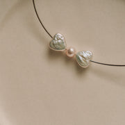 Lilly｜Keshi珍珠蝴蝶結項鍊