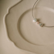 Lilly｜Keshi珍珠蝴蝶結項鍊