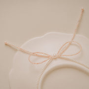 Amélie L.｜大蝴蝶結珍珠項鍊