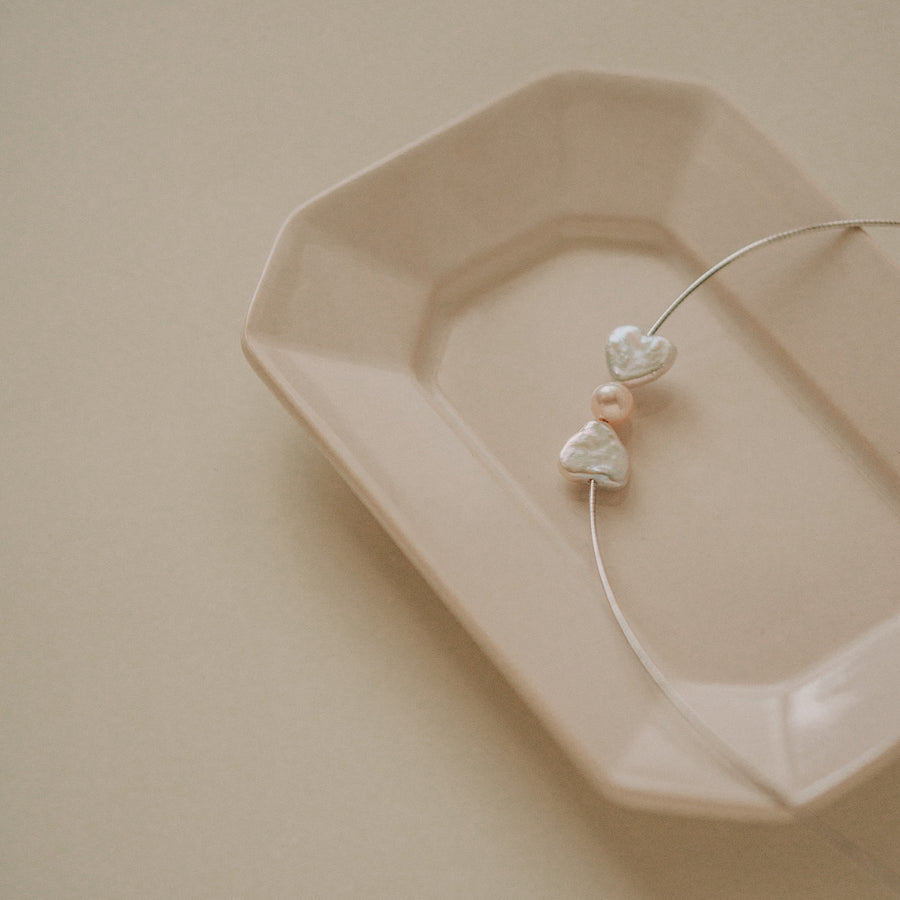 Lilly｜Keshi珍珠蝴蝶結項鍊