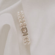 Charlotte｜雙層珍珠鋯石手環