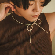 Amélie L.｜大蝴蝶結珍珠項鍊